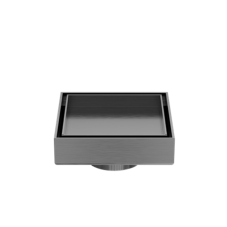 Accessories Nero 100mm Square Tile Insert Floor Waste - 50mm Outlet Colour: Gun Metal Place & Palette