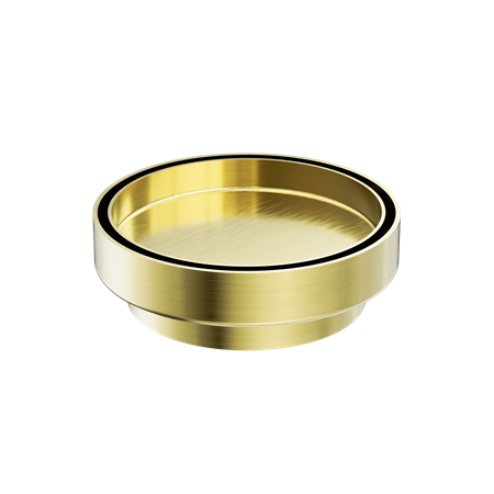 Accessories Nero 130mm Round Tile Insert Floor Waste - 100mm Outlet Colour: Brushed Gold Place & Palette