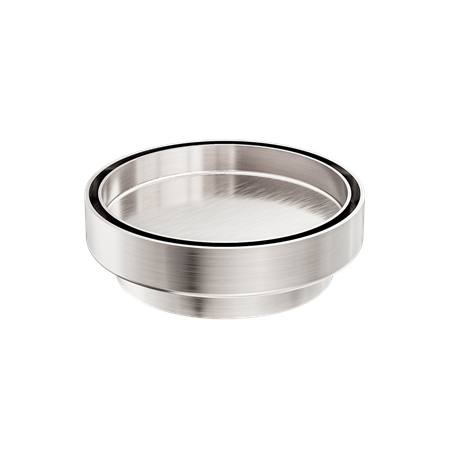 Accessories Nero 130mm Round Tile Insert Floor Waste - 100mm Outlet Colour: Brushed Nickel Place & Palette