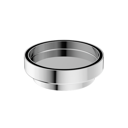 Accessories Nero 130mm Round Tile Insert Floor Waste - 100mm Outlet Colour: Chrome Place & Palette