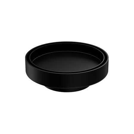 Accessories Nero 130mm Round Tile Insert Floor Waste - 80mm Outlet Colour: Matte Black Place & Palette