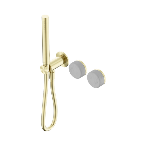 Serenity Progressive Shower System With Carrara Handle And Slim Shower - Nero Serenity Collection - Chrome FinishBrushed Gold Finish
