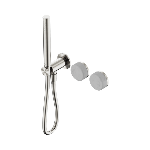 Serenity Progressive Shower System With Carrara Handle And Slim Shower - Nero Serenity Collection - Chrome FinishBrushed Nickel Finish
