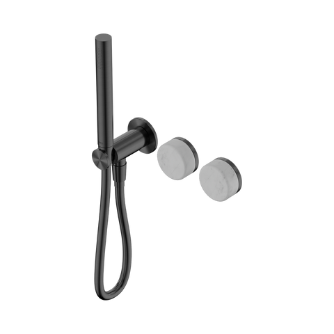 Serenity Progressive Shower System With Carrara Handle And Slim Shower - Nero Serenity Collection - Chrome FinishGun Metal Finish
