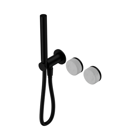 Serenity Progressive Shower System With Carrara Handle And Slim Shower - Nero Serenity Collection - Chrome FinishMatte Black Finish