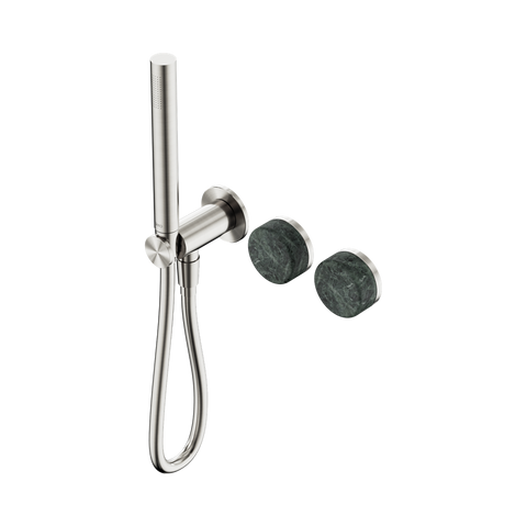 Serenity Progressive Shower System With Verde Alpi Handle And Slim Shower - Nero Serenity Collection - Chrome FinishBrushed Nickel Finish