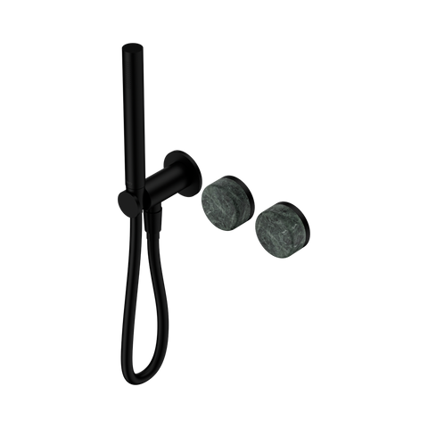 Serenity Progressive Shower System With Verde Alpi Handle And Slim Shower - Nero Serenity Collection - Chrome FinishMatte Black Finish