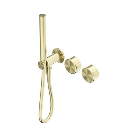 Serenity Progressive Shower System With Metal Handle And Slim Shower - Nero Serenity Collection - Chrome FinishBrushed Gold Finish