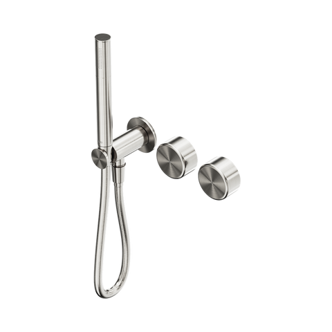 Serenity Progressive Shower System With Metal Handle And Slim Shower - Nero Serenity Collection - Chrome FinishBrushed Nickel Finish