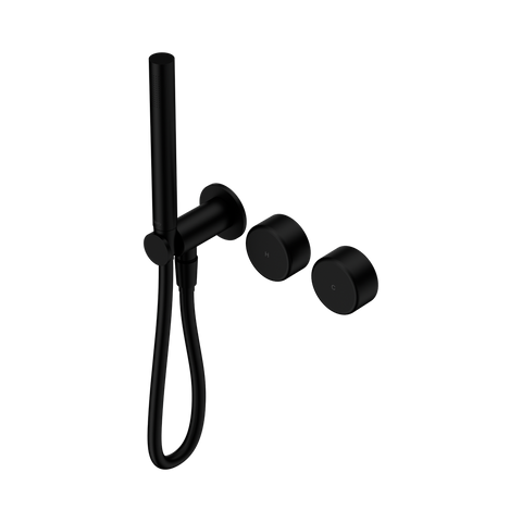 Serenity Progressive Shower System With Metal Handle And Slim Shower - Nero Serenity Collection - Chrome FinishMatte Black Finish