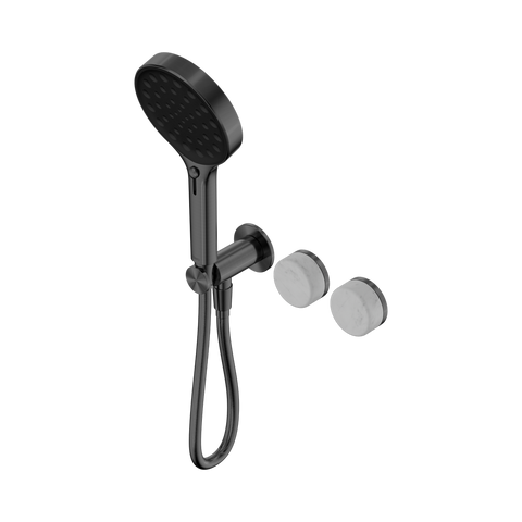 Serenity Progressive Shower System With Carrara Handle And Serenity Hand Shower - Nero Serenity Collection - Chrome FinishGun Metal Finish