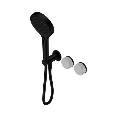 Serenity Progressive Shower System With Carrara Handle And Serenity Hand Shower - Nero Serenity Collection - Chrome FinishMatte Black Finish