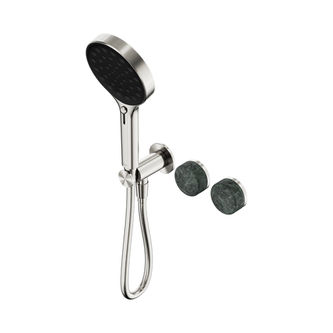 Serenity Progressive Shower System With Verde Alpi Handle And Serenity Hand Shower - Nero Serenity Collection - Chrome FinishBrushed Nickel Finish