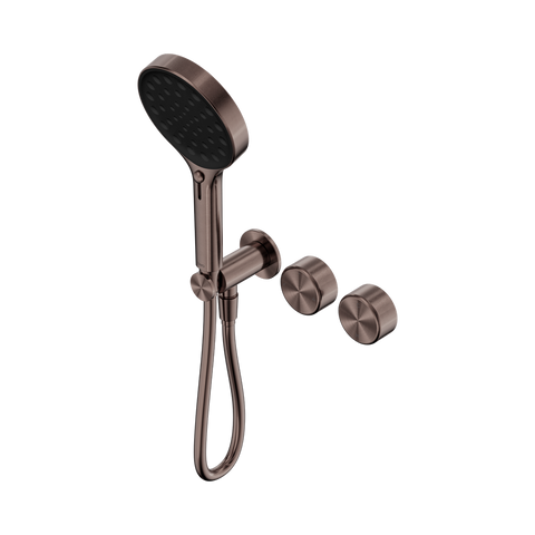 Serenity Progressive Shower System With Metal Handle And Serenity Hand Shower - Nero Serenity Collection - Chrome FinishBrushed Bronze Finish