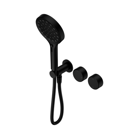Serenity Progressive Shower System With Metal Handle And Serenity Hand Shower - Nero Serenity Collection - Chrome FinishMatte Black Finish