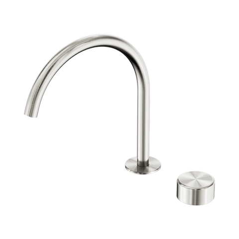 Serenity Progressive Bath/Kitchen Mixer Arc Spout With Metal Handle - Nero Serenity Collection - Chrome FinishBrushed Nickel Finish