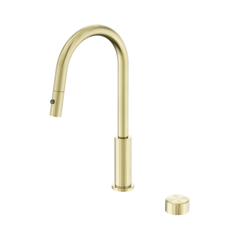 Serenity Progressive Pull Out kitchen Set With Metal Handle - Nero Serenity Collection - Chrome FinishBrushed Gold Finish