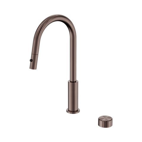 Serenity Progressive Pull Out kitchen Set With Metal Handle - Nero Serenity Collection - Chrome FinishBrushed Bronze Finish