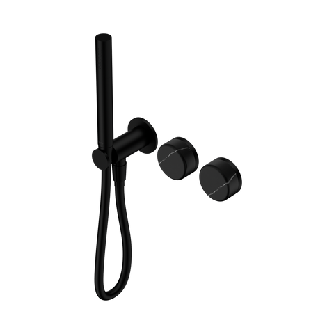 Serenity Progressive Shower System With Marquina Black Handle And Slim Shower - Nero Serenity Collection - Chrome FinishMatte Black Finish
