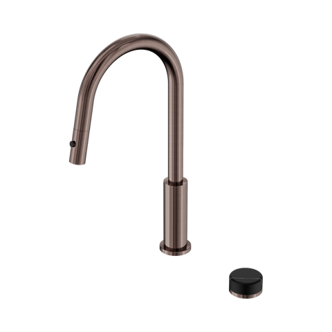 Serenity Progressive Pull Out kitchen Set With Marquina Black Handle - Nero Serenity Collection - Chrome FinishBrushed Bronze Finish