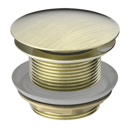 Accessories Nero 40mm Bath Pop-Up Plug With Removable Waste - No Overflow Colour: Aged Brass Place & Palette