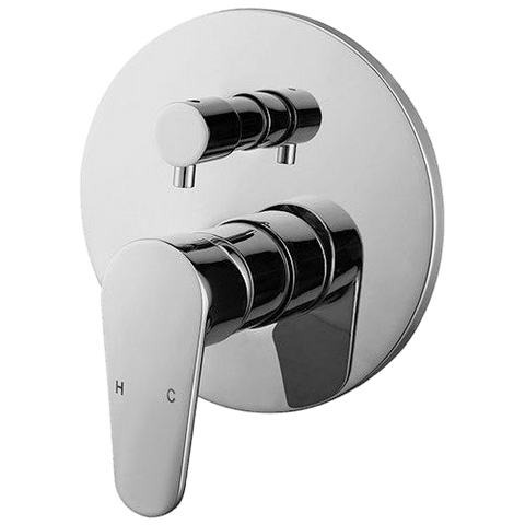 Showers Modern National Ace Shower Mixer Colour: Electroplated Chrome Style: Diverter Place & Palette
