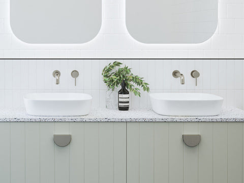 Basins Timberline Addison Inset Ceramic Basin 400mm Color: White Gloss Place & Palette