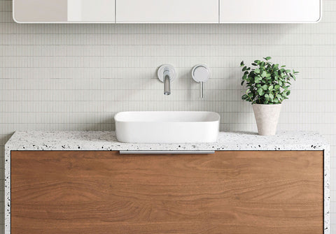 Basins Timberline Addison Inset Ceramic Basin 400mm Color: White Gloss Place & Palette