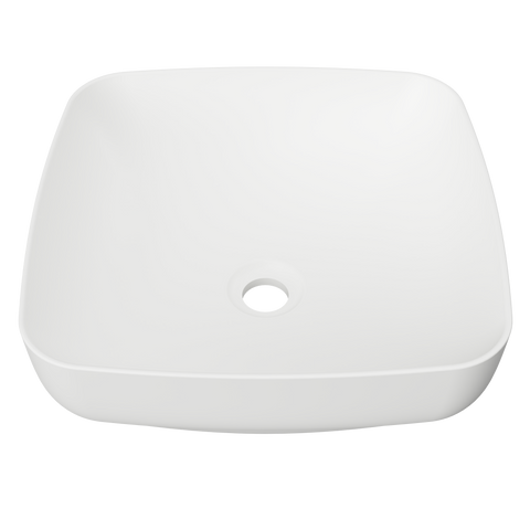 Basins Timberline Addison Inset Ceramic Basin 400mm Color: White Matte Place & Palette