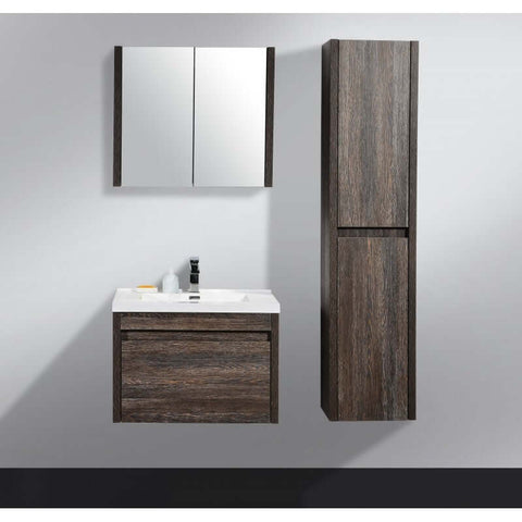 Vanities BelBagno Alexandra Side Cabinet Finish: Silver Oak Hinge Side: Left Place & Palette