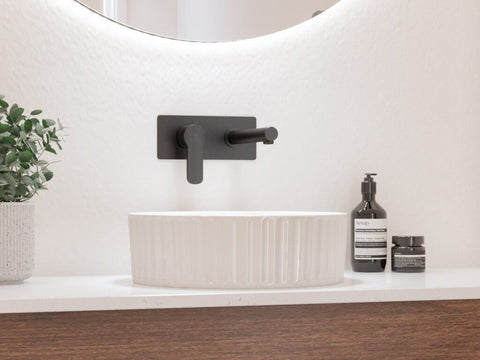 Basins Timberline Allure Flute Ceramic Basin 365mm Color: White Gloss Place & Palette
