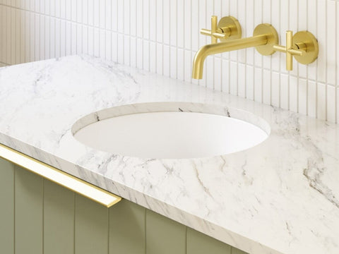 Basins Timberline Allure Under Counter Ceramic Basin with No Overflow Color: White Gloss Place & Palette
