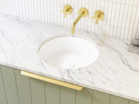 Basins Timberline Allure Under Counter Ceramic Basin with No Overflow Color: White Gloss Place & Palette