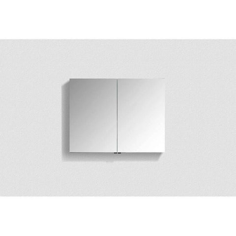 Mirrors BelBagno Aluminium LED Shaving Cabinet Size: 900x112x700 Place & Palette