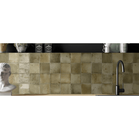 Tiles The Peninsula Collection Amazonia Square Tile Colour: Chalk Place & Palette