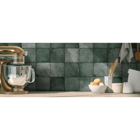 Tiles The Peninsula Collection Antique Porcelain Tile Colour: Flora Place & Palette