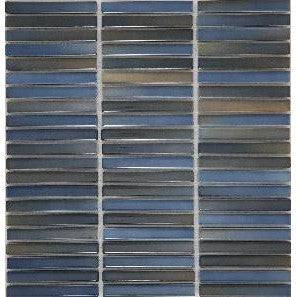 Tiles The Manly Collection Bamboo (KitKat) Glazed Porcelain Tile Colour: Marine Opal Gloss Place & Palette