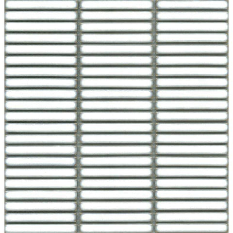 Tiles The Manly Collection Bamboo (KitKat) Glazed Porcelain Tile Colour: White Chalk Gloss Place & Palette