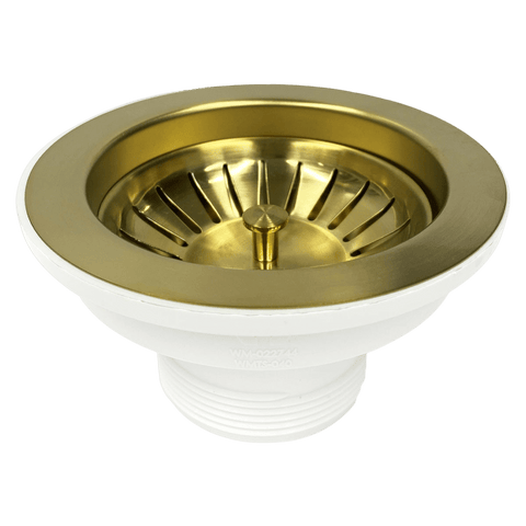 Accessories Turner Hastings Basket Waste & Long Bolt Colour: Brushed Brass PVD Size: 90x50 Place & Palette