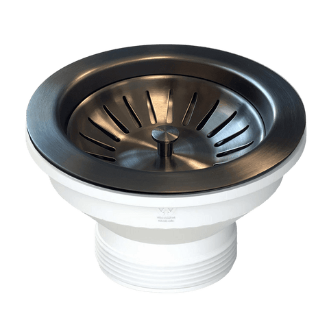 Accessories Turner Hastings Basket Waste & Long Bolt Colour: Brushed Gunmetal PVD Size: 90x50 Place & Palette