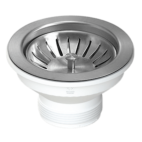 Accessories Turner Hastings Basket Waste & Long Bolt Colour: Brushed Nickel PVD Size: 90x50 Place & Palette