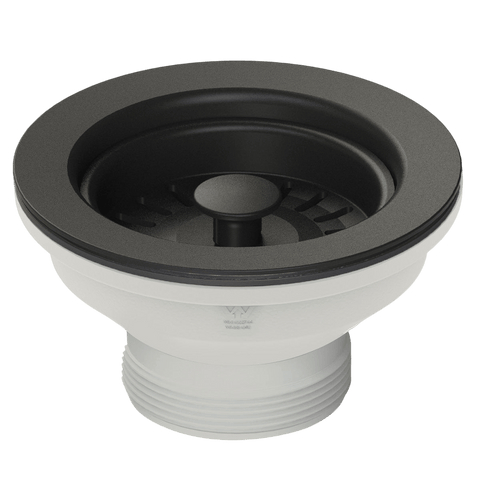 Accessories Turner Hastings Basket Waste & Long Bolt Colour: Matte Black Size: 90x50 Place & Palette