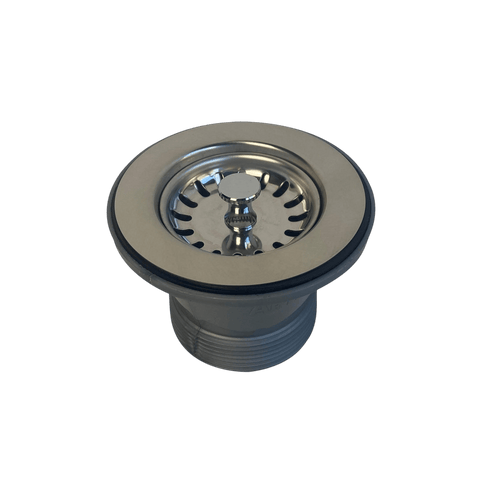 Accessories Turner Hastings Basket Waste & Long Bolt Colour: Polished Stainless Steel Size: 50x50 Place & Palette