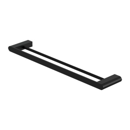 Accessories Nero Bianca Double Towel Rail Colour: Matte Black Size: 600mm Place & Palette