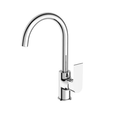 Tapware Nero Bianca Kitchen Mixer Gooseneck Spout Colour: Chrome Place & Palette