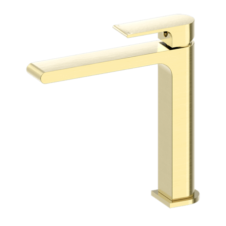 Tapware Nero Bianca Mid Tall Basin Mixer Colour: Brushed Gold Place & Palette