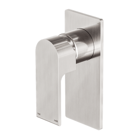 Showers Nero Bianca Shower Mixer Colour: Brushed Nickel Place & Palette