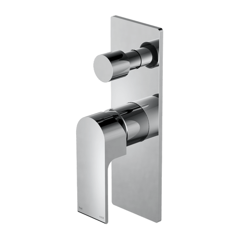 Showers Nero Bianca Shower Mixer With Divertor Colour: Chrome Place & Palette