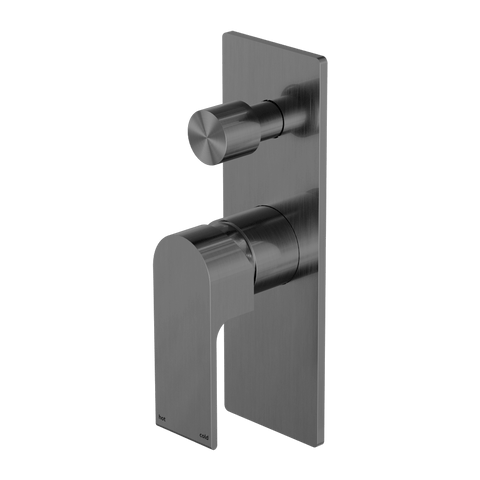 Showers Nero Bianca Shower Mixer With Divertor Colour: Gun Metal Place & Palette