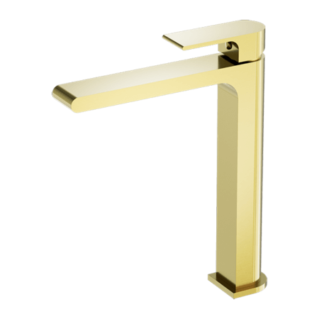 Tapware Nero Bianca Tall Basin Mixer Colour: Brushed Gold Place & Palette
